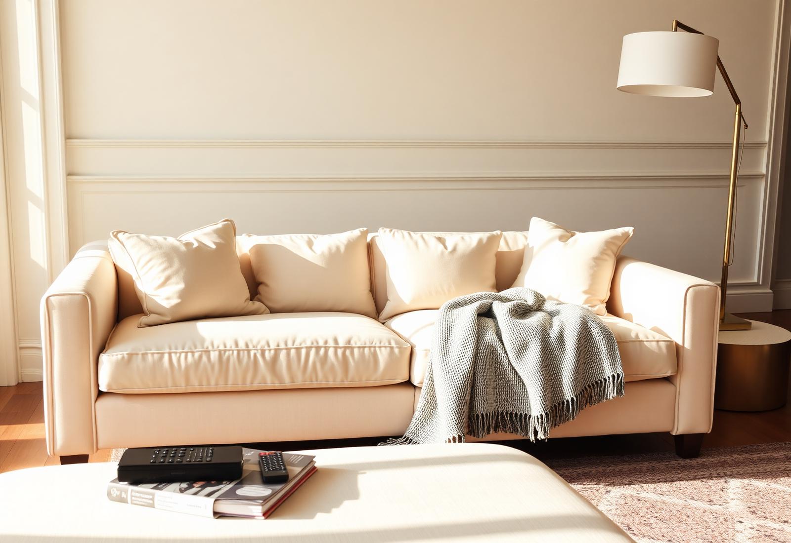 Styled Airbnb living room